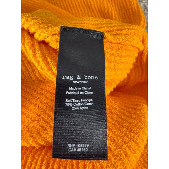 Rag Bone Size L Cotton Blend Maxi Straight Skirt Yellow Casual Pull On - Picture 6 of 8